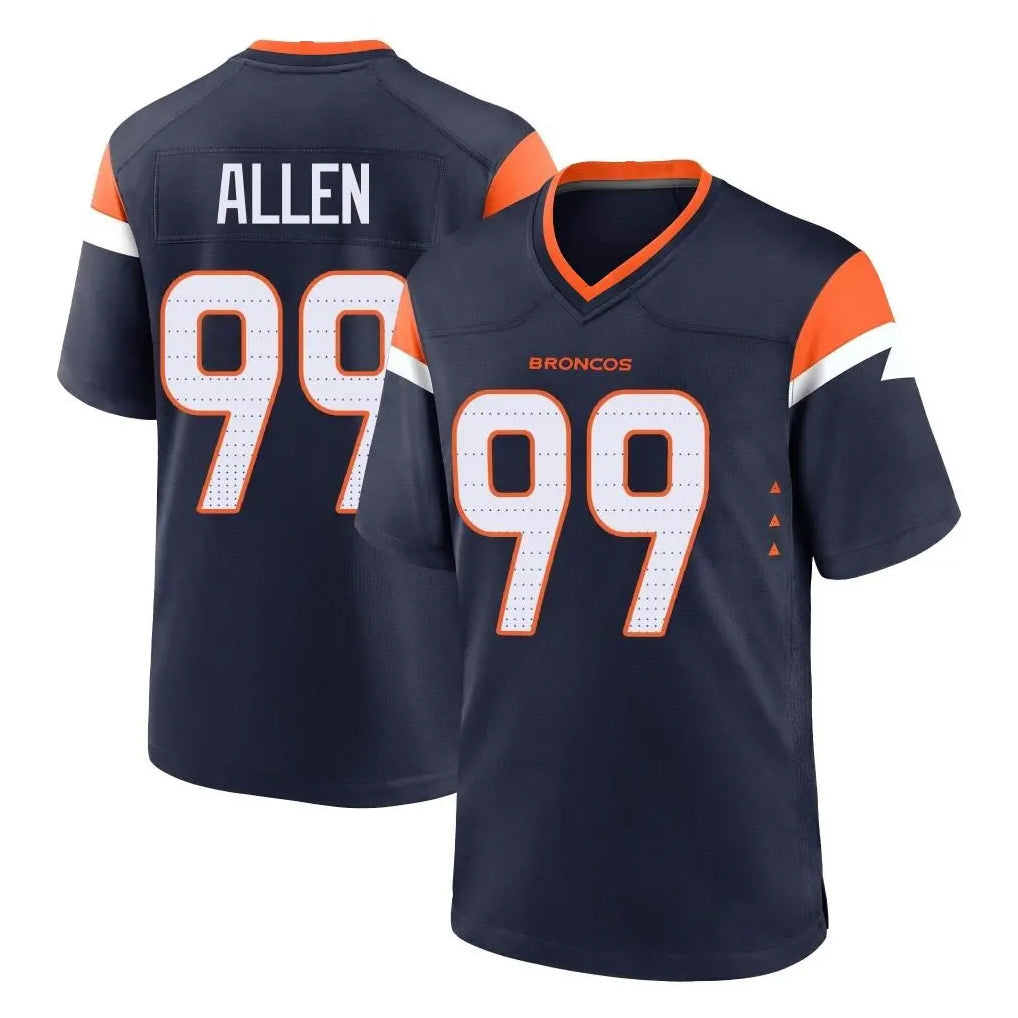 Tlead D.Broncos #99 Zach Allen Player Navy Home Game Stitched Jerseys