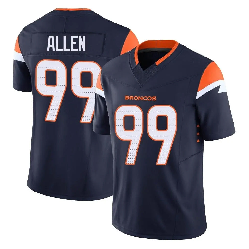 Tlead D.Broncos #99 Zach Allen Player Navy Limited Vapor F.U.S.E. Home Game Stitched Jerseys