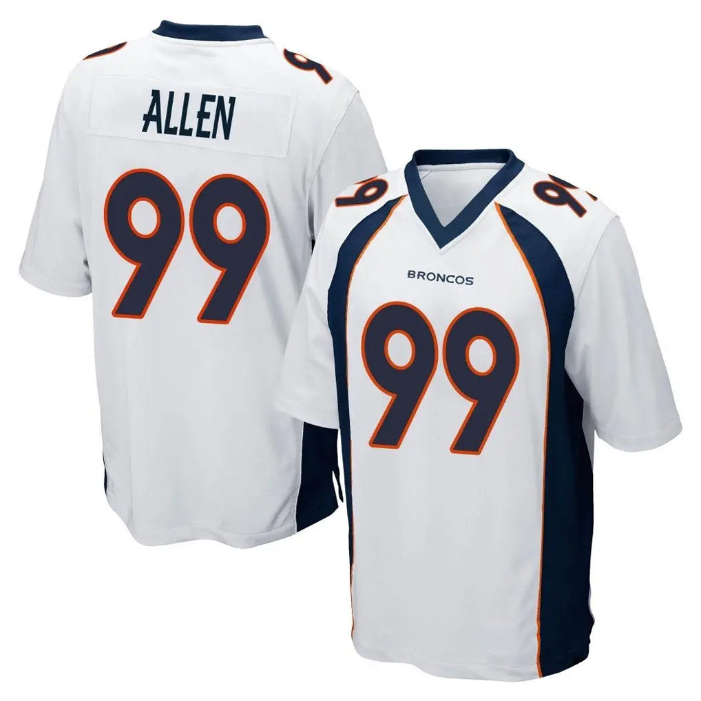 Tlead D.Broncos #99 Zach Allen Player White Game Stitched Jerseys
