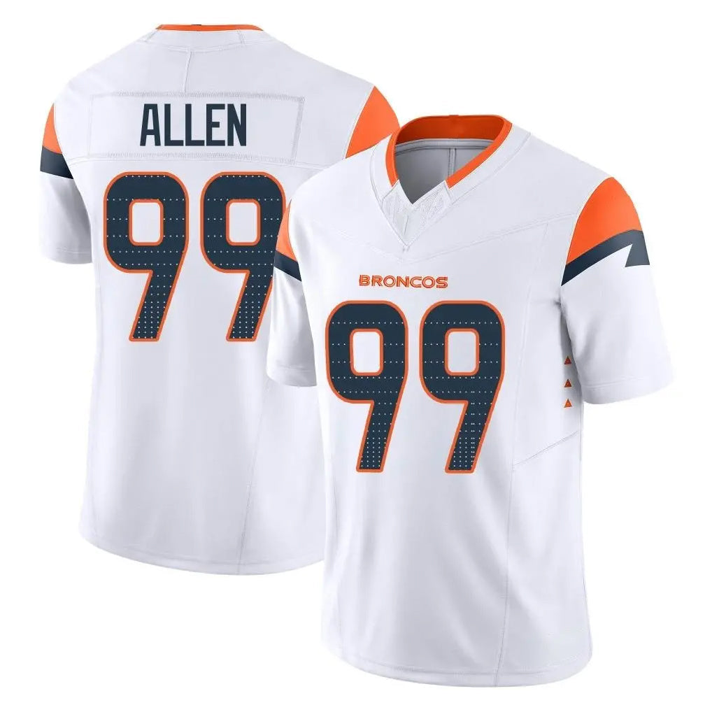 Tlead D.Broncos #99 Zach Allen Player White Limited Vapor F.U.S.E. Home Game Stitched Jerseys