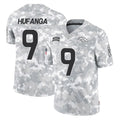 Tlead D.Broncos #9 Talanoa Hufanga Player Arctic Camo Salute To Service Limited Stitched Jerseys
