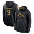 Tlead D.Broncos #9 Talanoa Hufanga Player Black Salute to Service Pullover Hoodies Limited Stitched Jerseys