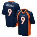 Tlead D.Broncos #9 Talanoa Hufanga Player Navy Game Stitched Jerseys