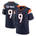 Tlead D.Broncos #9 Talanoa Hufanga Player Navy Home Game Stitched Jerseys