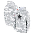 Tlead D.Cowboys Arctic Camo Salute to Service Hoodies Limited Game Blank Player Stitched Jerseys