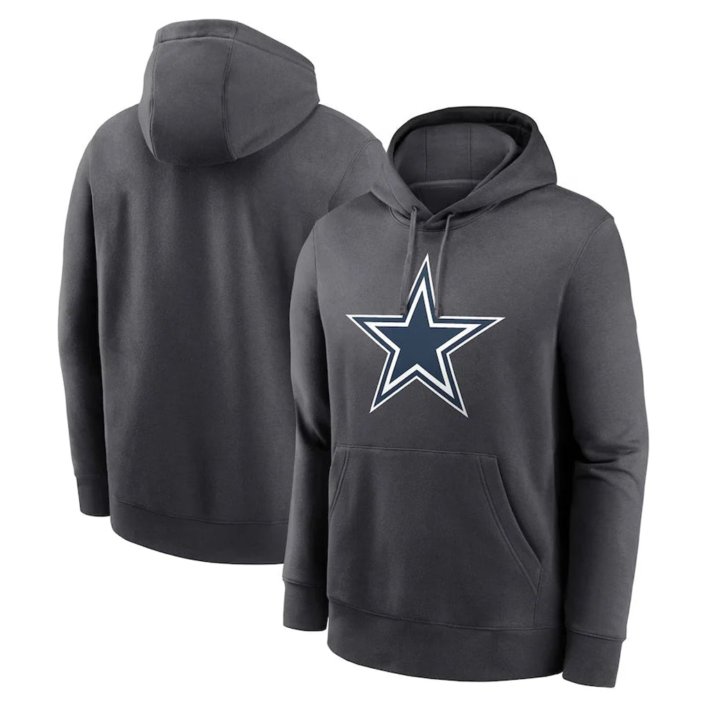 Tlead D.Cowboys Ash One Color Pullover Hoodie Limited Blank Player Stitched Jerseys
