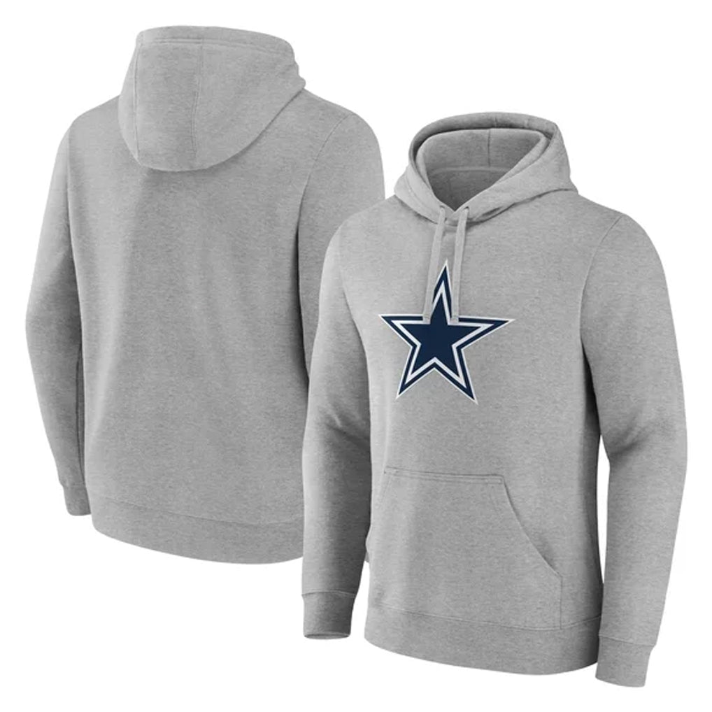 Tlead D.Cowboys Gray Pullover Hoodies Limited Blank Player Stitched Jerseys