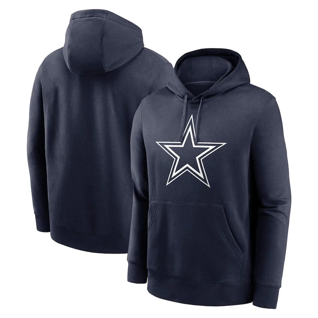 Tlead D.Cowboys Navy Pullover Hoodies Limited Blank Player Stitched Jerseys
