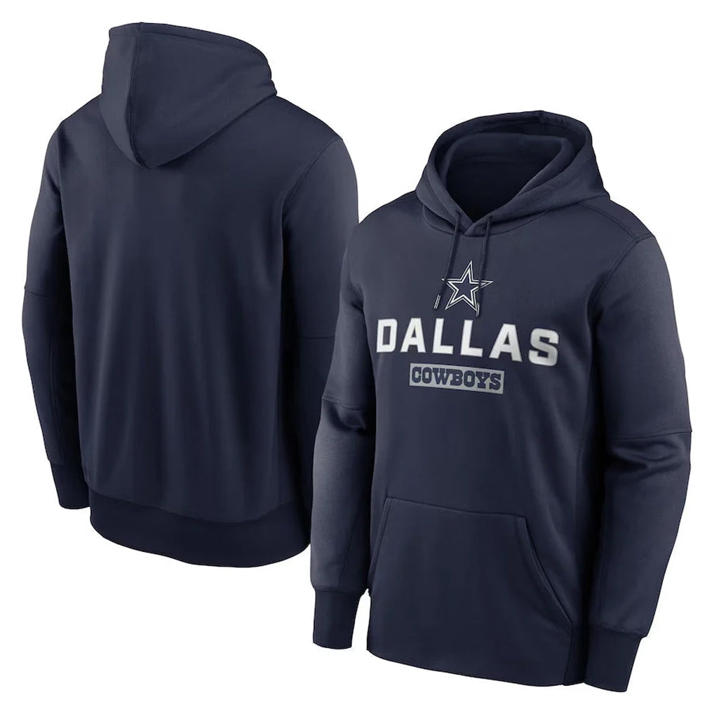Tlead D.Cowboys Navy Toss Sweep Performance Pullover Hoodie Limited Blank Player Stitched Jerseys