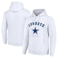 Tlead D.Cowboys White Pullover Hoodies Limited Blank Player Stitched Jerseys