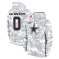 Tlead D.Cowboys #0 DeMarvion Overshown Player Arctic Camo Salute to Service Hoodies Limited Game Stitched Jerseys