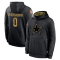 Tlead D.Cowboys #0 DeMarvion Overshown Player Black Salute to Service Pullover Hoodies Limited Stitched Jerseys
