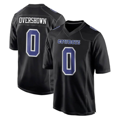 Tlead D.Cowboys #0 DeMarvion Overshown Player Carbon Black Fashion Home Game Stitched Jerseys