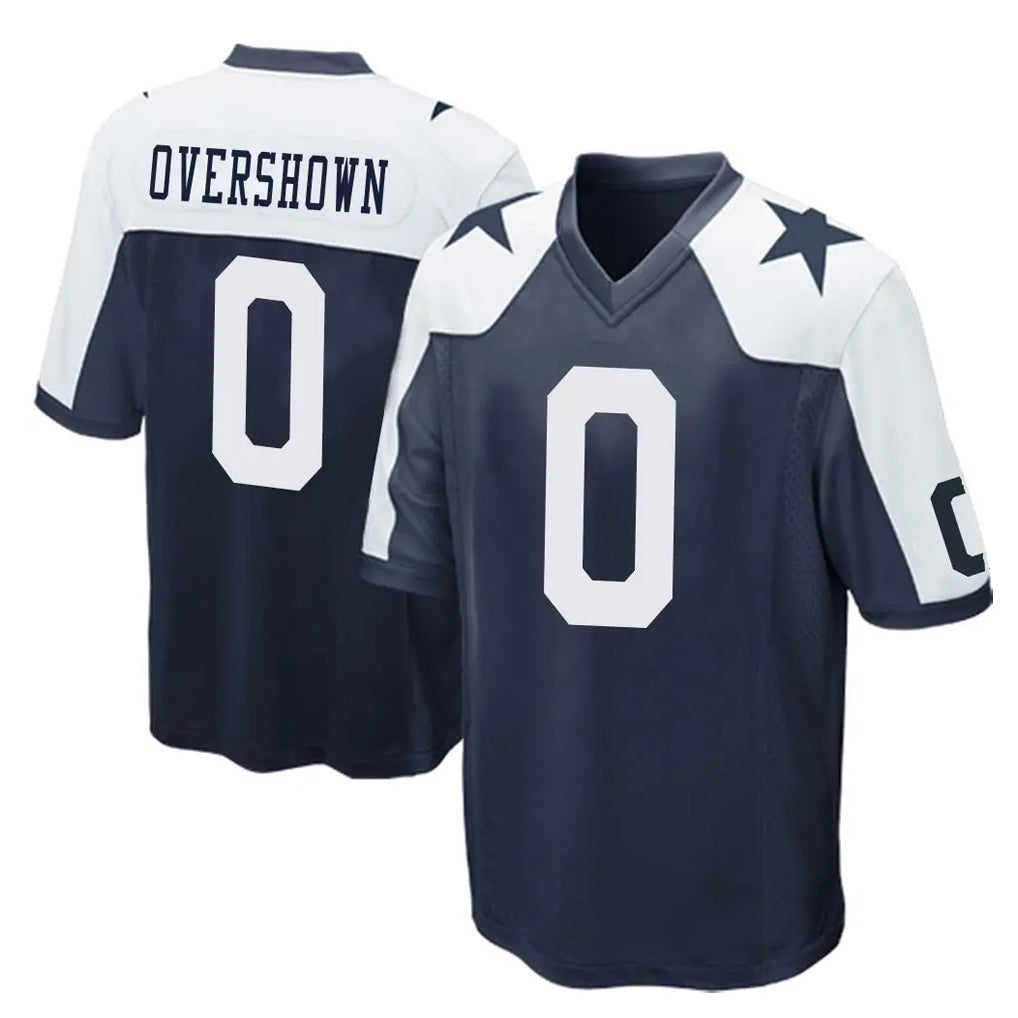 Tlead D.Cowboys #0 DeMarvion Overshown Player Navy-White Alternate Home Game Stitched Jerseys
