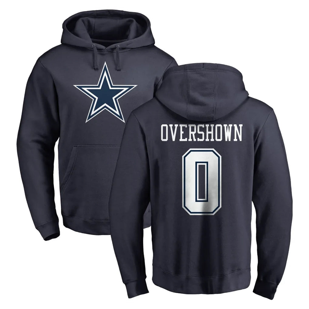 Tlead D.Cowboys #0 DeMarvion Overshown Player Navy Pullover Hoodies Limited Stitched Jerseys