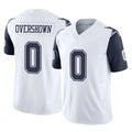 Tlead D.Cowboys #0 DeMarvion Overshown Player White-Navy Limited Vapor F.U.S.E. Home Game Stitched Jerseys