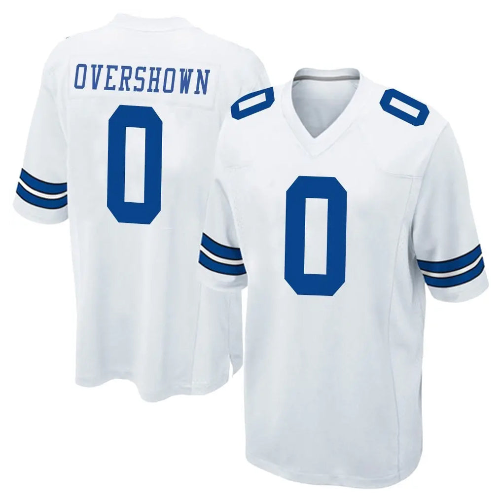 Tlead D.Cowboys #0 DeMarvion Overshown Player White Home Game Stitched Jerseys
