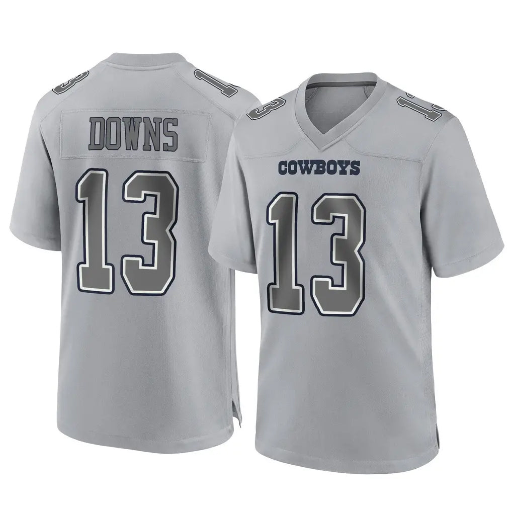 Tlead D.Cowboys #13 Caleb Downs Player Gray Atmosphere Fashion Home Game Stitched Jerseys