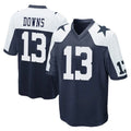 Tlead D.Cowboys #13 Caleb Downs Player Navy-White Alternate Home Game Stitched Jerseys