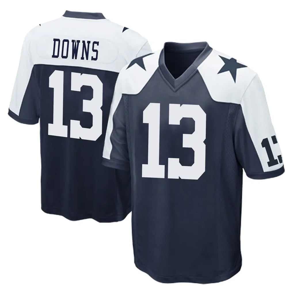 Tlead D.Cowboys #13 Caleb Downs Player Navy-White Alternate Home Game Stitched Jerseys