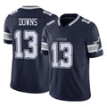 Tlead D.Cowboys #13 Caleb Downs Player Navy Limited Vapor F.U.S.E. Home Game Stitched Jerseys
