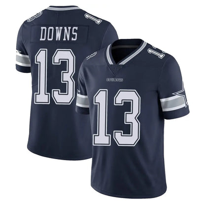 Tlead D.Cowboys #13 Caleb Downs Player Navy Vapor Untouchable Limited Home Game Stitched Jerseys
