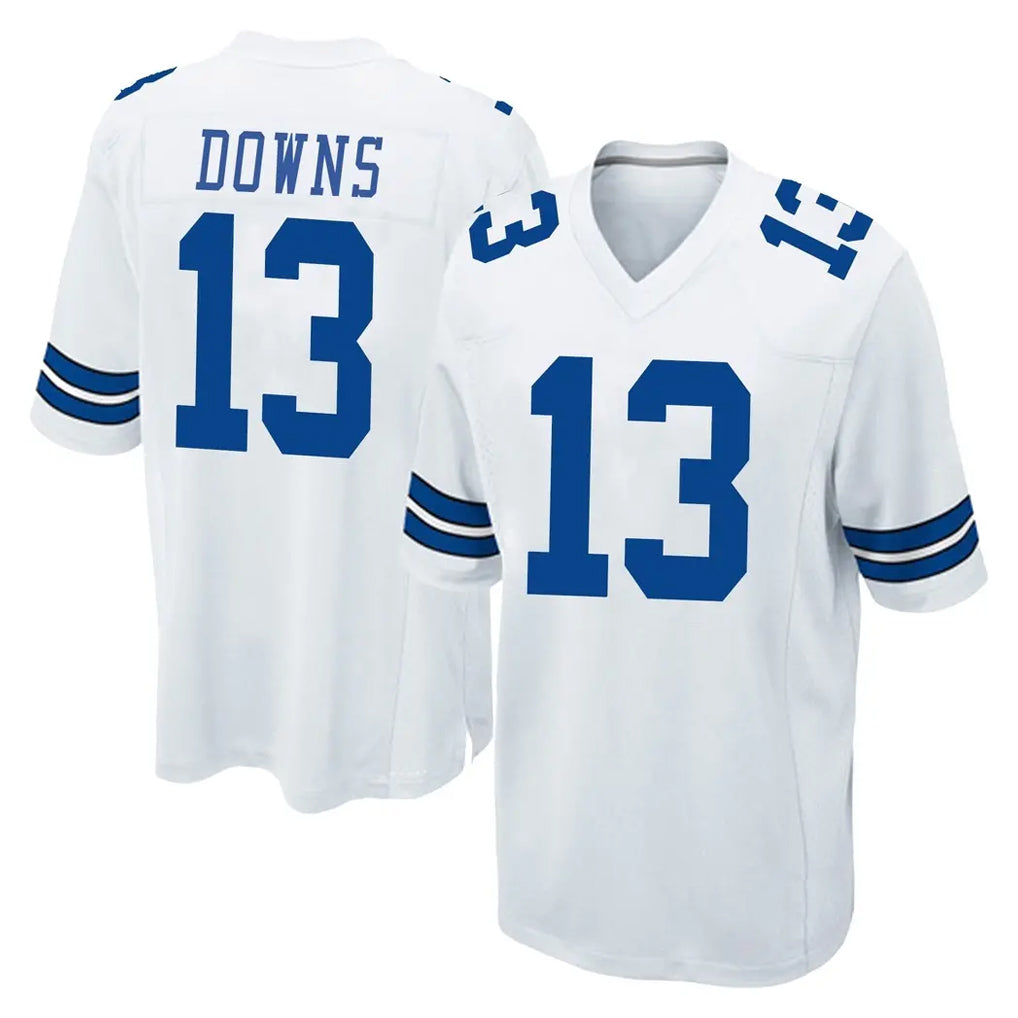Tlead D.Cowboys #13 Caleb Downs Player White Home Game Stitched Jerseys