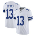 Tlead D.Cowboys #13 Caleb Downs Player White Vapor Untouchable Limited Home Game Stitched Jerseys
