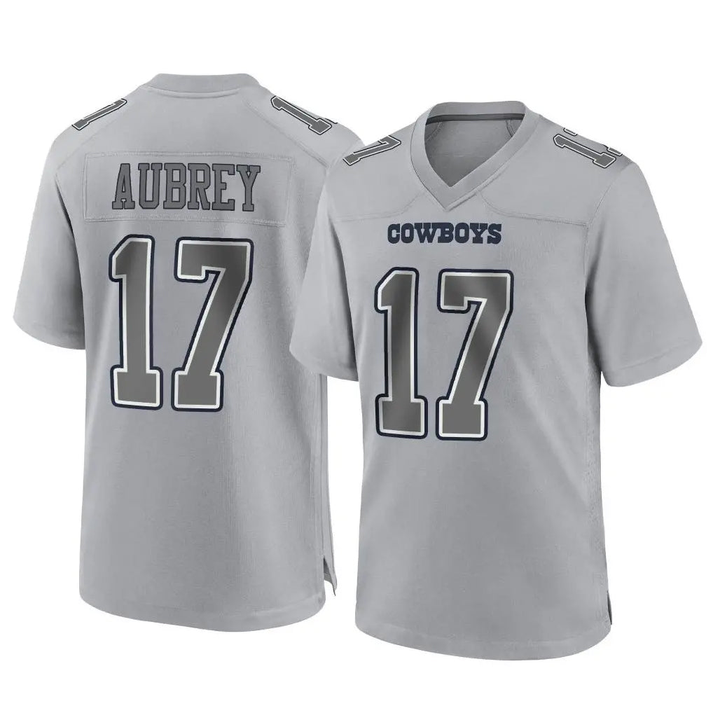 Tlead D.Cowboys #17 Brandon Aubrey Player Gray Atmosphere Fashion Home Game Stitched Jerseys