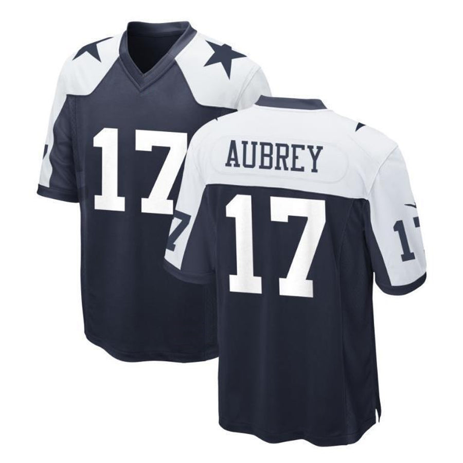 Tlead D.Cowboys #17 Brandon Aubrey Player Navy Alternate Game Stitched Jerseys