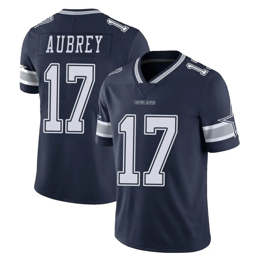 Tlead D.Cowboys #17 Brandon Aubrey Player Navy Vapor Untouchable Limited Home Game Stitched Jerseys