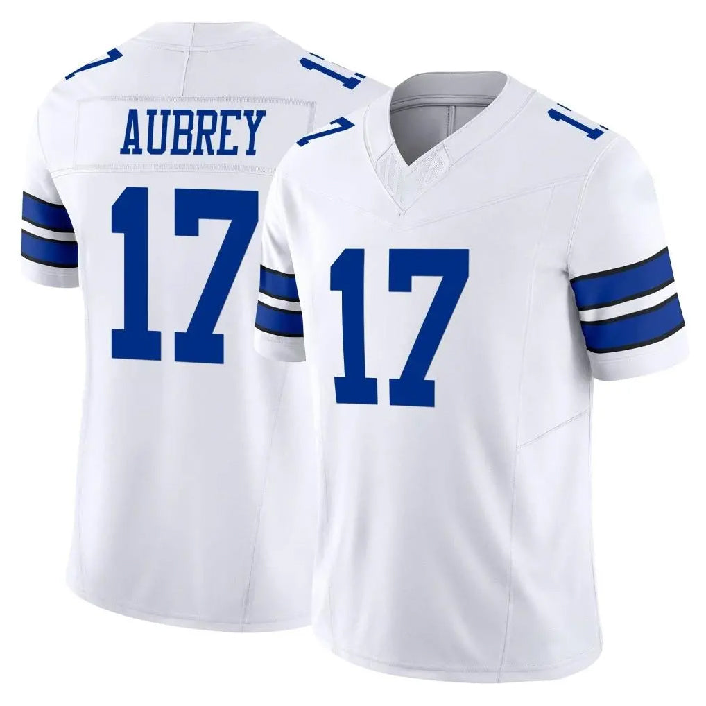 Tlead D.Cowboys #17 Brandon Aubrey Player White Limited Vapor F.U.S.E. Home Game Stitched Jerseys