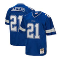 Tlead D.Cowboys #21 Deion Sanders Mitchell & Ness Navy Big & Tall 1996 Retired Player Legacy Replica Stitched Jerseys