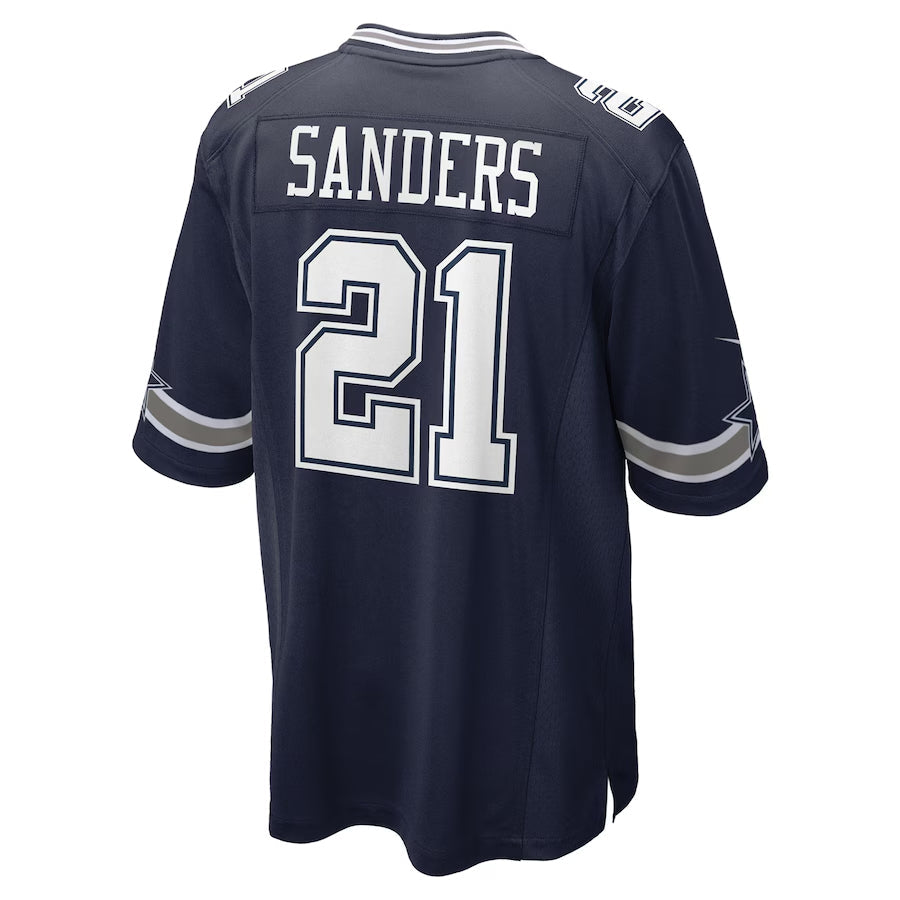 Tlead D.Cowboys #21 Deion Sanders Player Navy Home Game Stitched Jerseys