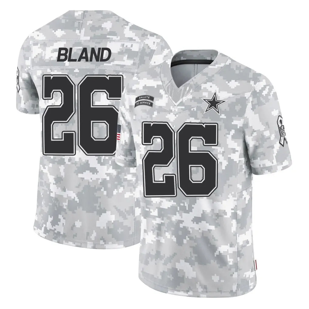 Tlead D.Cowboys #26 DaRon Bland Player Arctic Camo Salute to Service Limited Home Game Stitched Jerseys