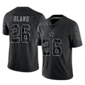 Tlead D.Cowboys #26 DaRon Bland Player Black Limited Reflective Home Game Stitched Jerseys