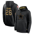 Tlead D.Cowboys #26 DaRon Bland Player Black Salute to Service Pullover Hoodies Limited Stitched Jerseys