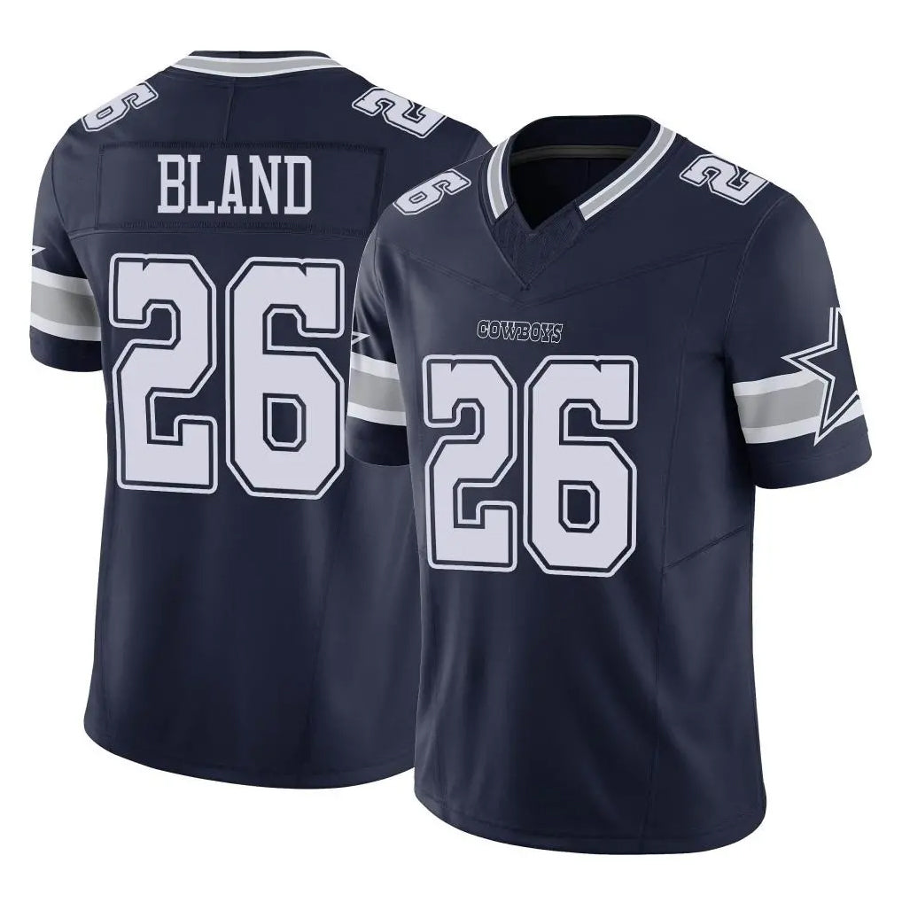 Tlead D.Cowboys #26 DaRon Bland Player Navy Limited Vapor F.U.S.E. Home Game Stitched Jerseys