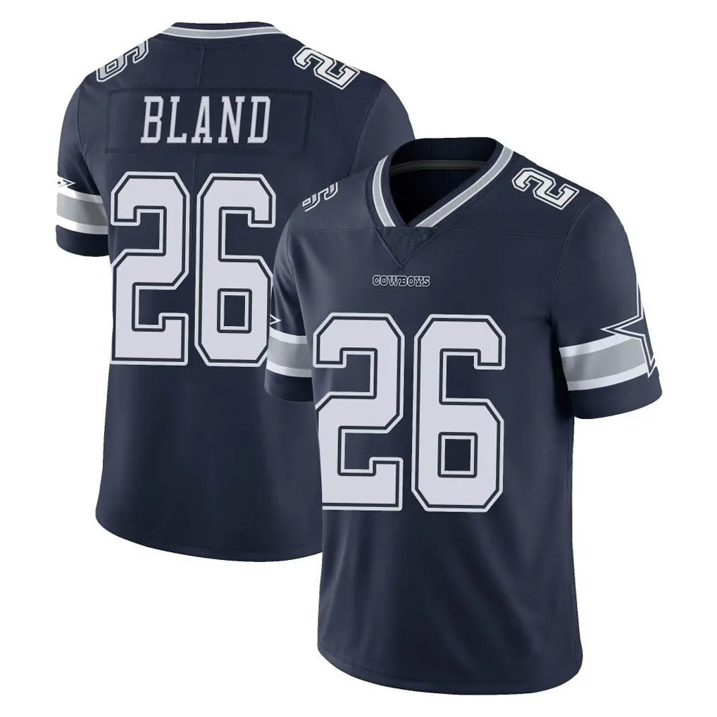 Tlead D.Cowboys #26 DaRon Bland Player Navy Vapor Untouchable Limited Home Game Stitched Jerseys