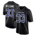Tlead D.Cowboys #33 Javonte Williams Player Carbon Black Fashion Home Game Stitched Jerseys