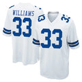 Tlead D.Cowboys #33 Javonte Williams Player White Home Game Stitched Jerseys