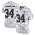 Tlead D.Cowboys #34 Jalen Thompson Player Arctic Camo Salute to Service Limited Home Game Stitched Jerseys