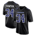 Tlead D.Cowboys #34 Jalen Thompson Player Carbon Black Fashion Home Game Stitched Jerseys