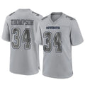 Tlead D.Cowboys #34 Jalen Thompson Player Gray Atmosphere Fashion Home Game Stitched Jerseys