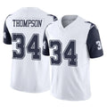 Tlead D.Cowboys #34 Jalen Thompson Player White-Navy Limited Vapor F.U.S.E. Home Game Stitched Jerseys