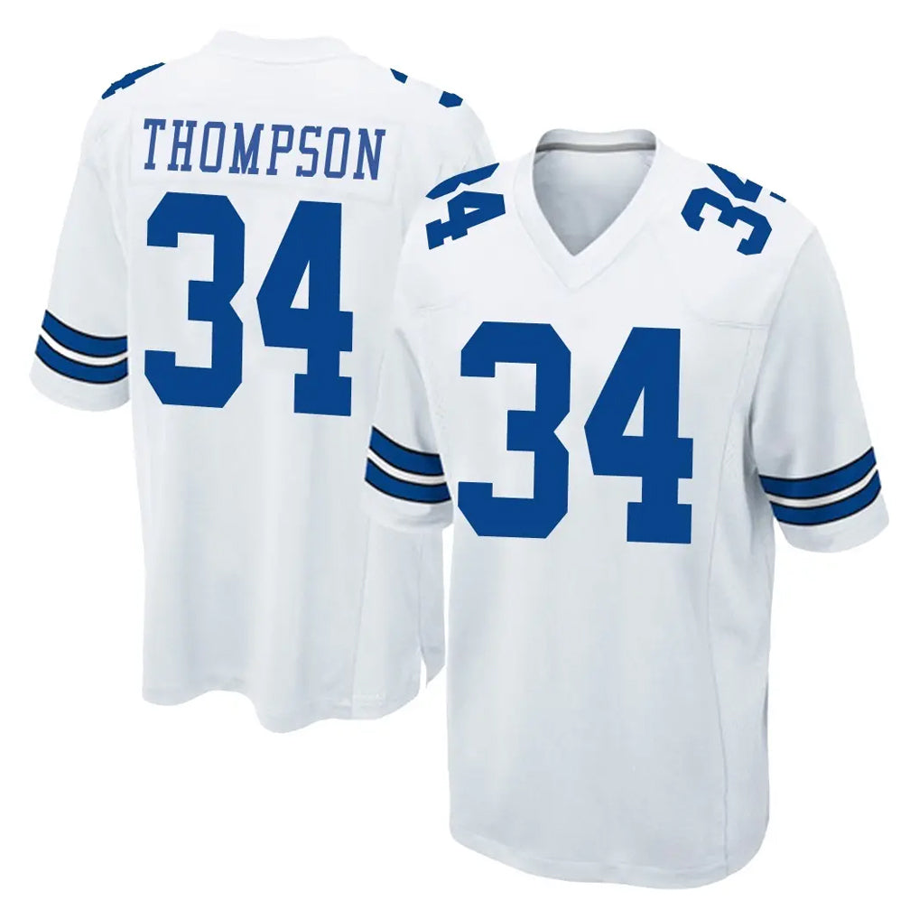Tlead D.Cowboys #34 Jalen Thompson Player White Home Game Stitched Jerseys