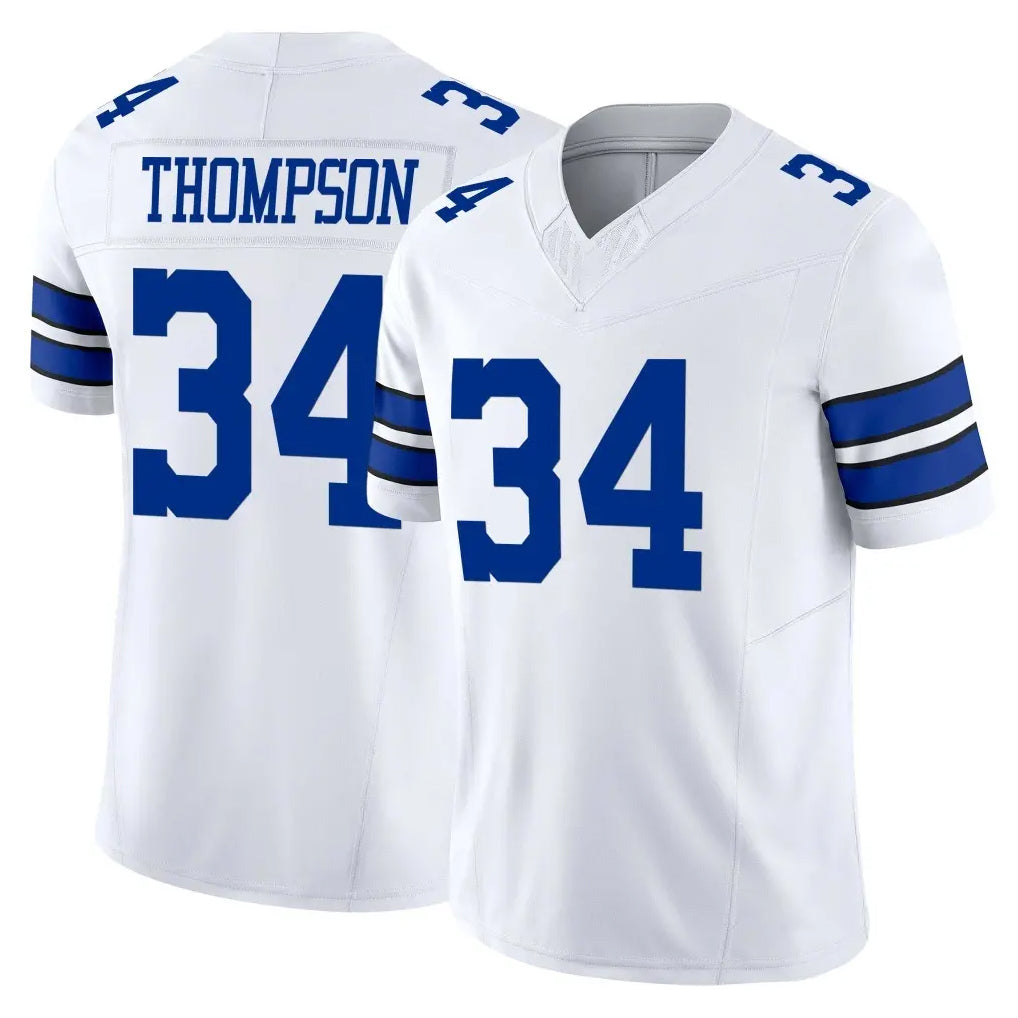 Tlead D.Cowboys #34 Jalen Thompson Player White Limited Vapor F.U.S.E. Home Game Stitched Jerseys
