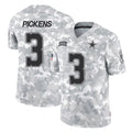 Tlead D.Cowboys #3 George Pickens Player Arctic Camo Salute to Service Limited Home Game Stitched Jerseys