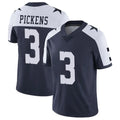 Tlead D.Cowboys #3 George Pickens Player Navy-White Limited Alternate Vapor Untouchable Home Game Stitched Jerseys