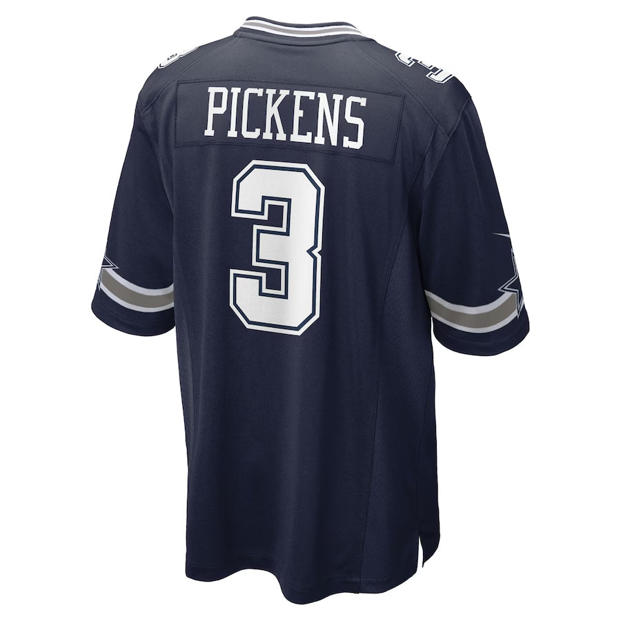 Tlead D.Cowboys #3 George Pickens Player Navy Home Game Stitched Jerseys
